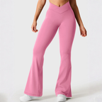 FOREVHERSOFT™ V-Wrap Flare Leggings