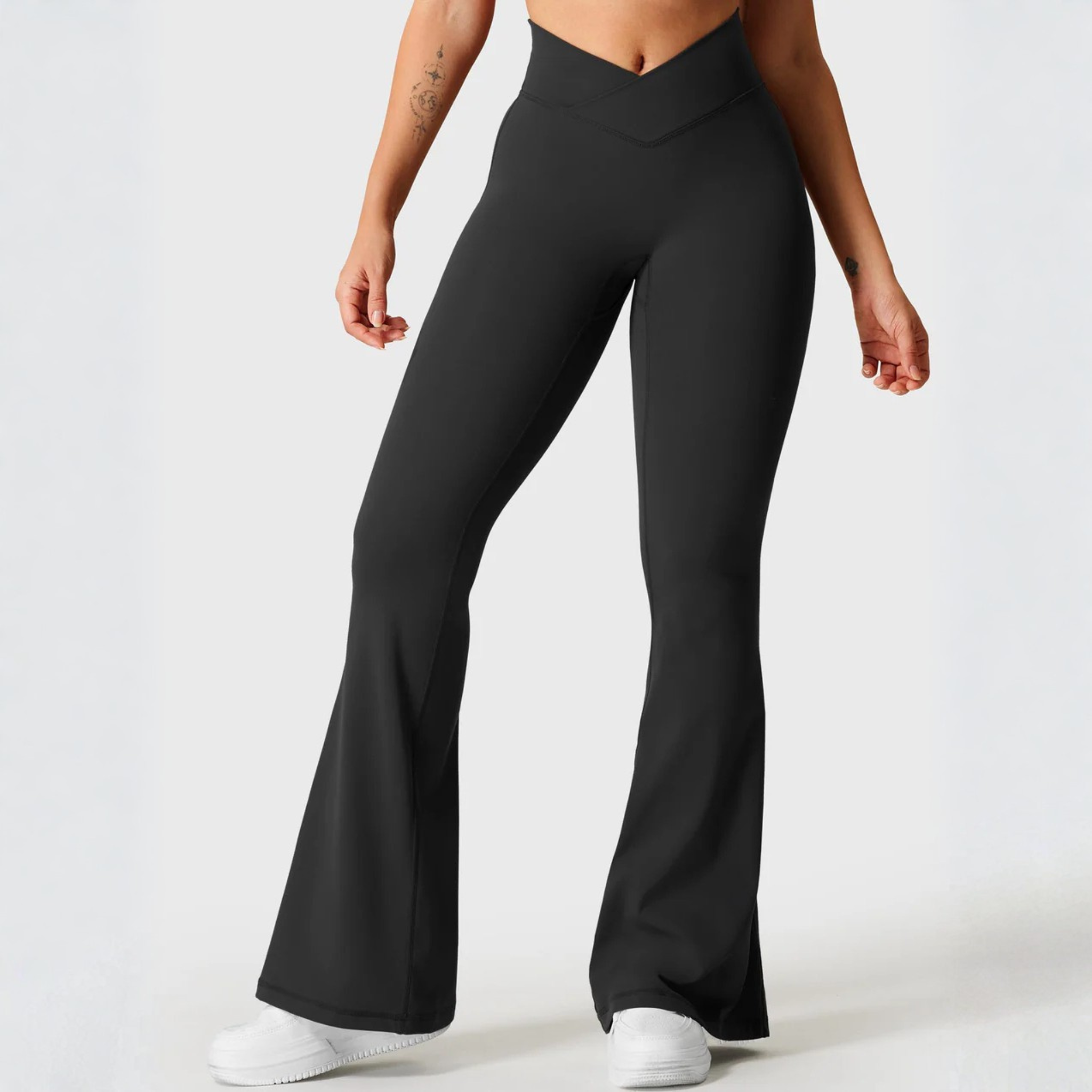 FOREVHERSOFT™ V-Wrap Flare Leggings
