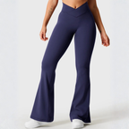 FOREVHERSOFT™ V-Wrap Flare Leggings