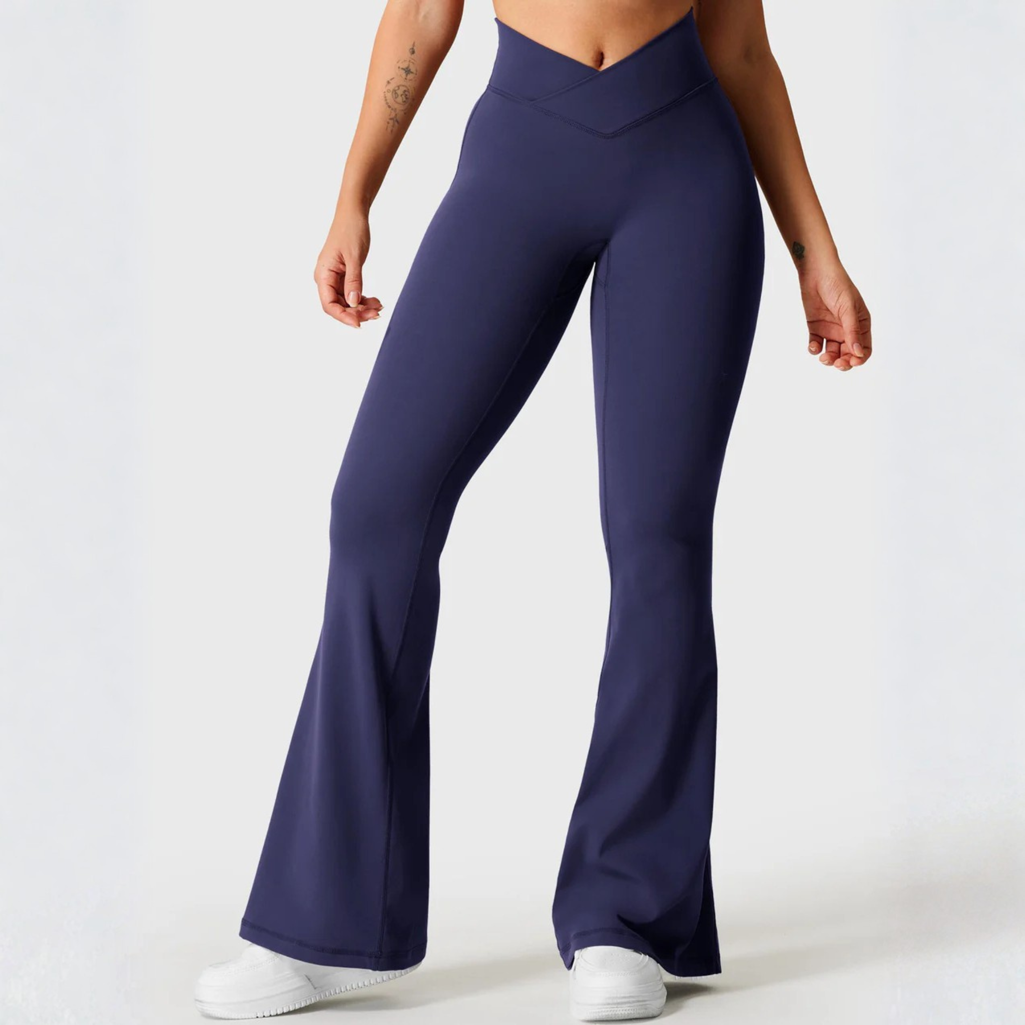 FOREVHERSOFT™ V-Wrap Flare Leggings